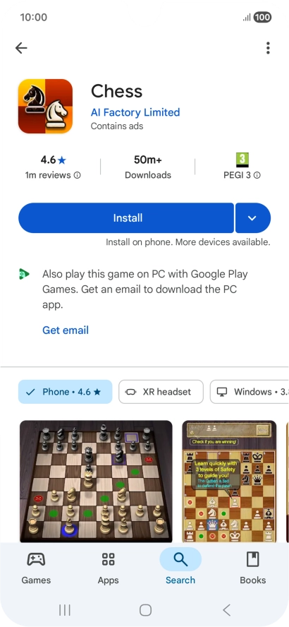 Press the Home key to return to the home screen.