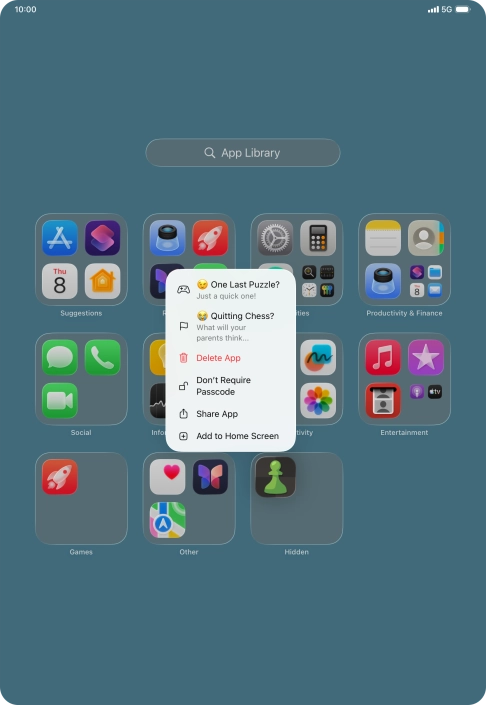Press Don't Require Passcode. Press Don't Require Passcode.