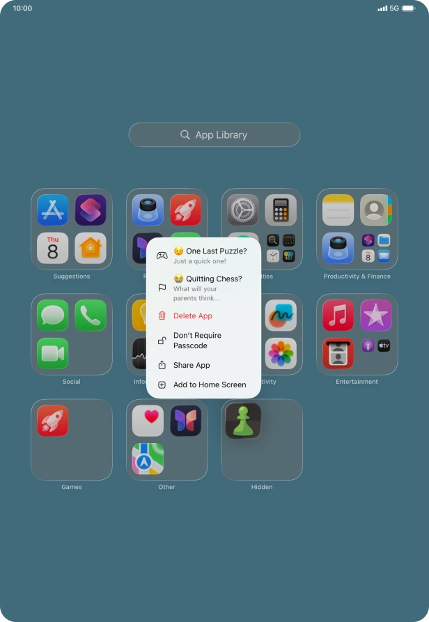 Press Don't Require Passcode. Press Don't Require Passcode.