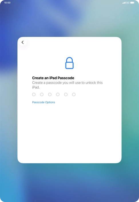 Press Passcode Options. Press Passcode Options.