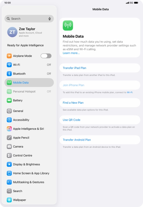 Press Use QR Code. Press Use QR Code.