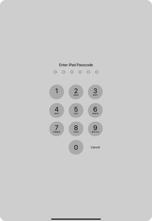 Use the lock code you created. The app is now locked. Use the lock code you created. The app is now locked.