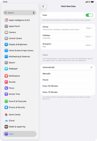 Press the indicator next to Press the indicator next to