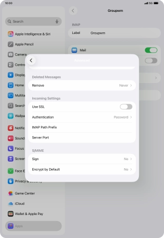 Press the indicator next to Press the indicator next to