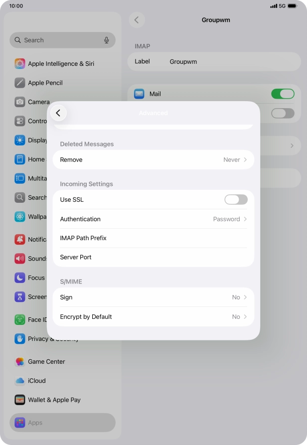 Press the indicator next to Press the indicator next to