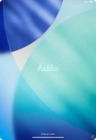 Slide your finger upwards starting from the bottom of the screen. Slide your finger upwards starting from the bottom of the screen.