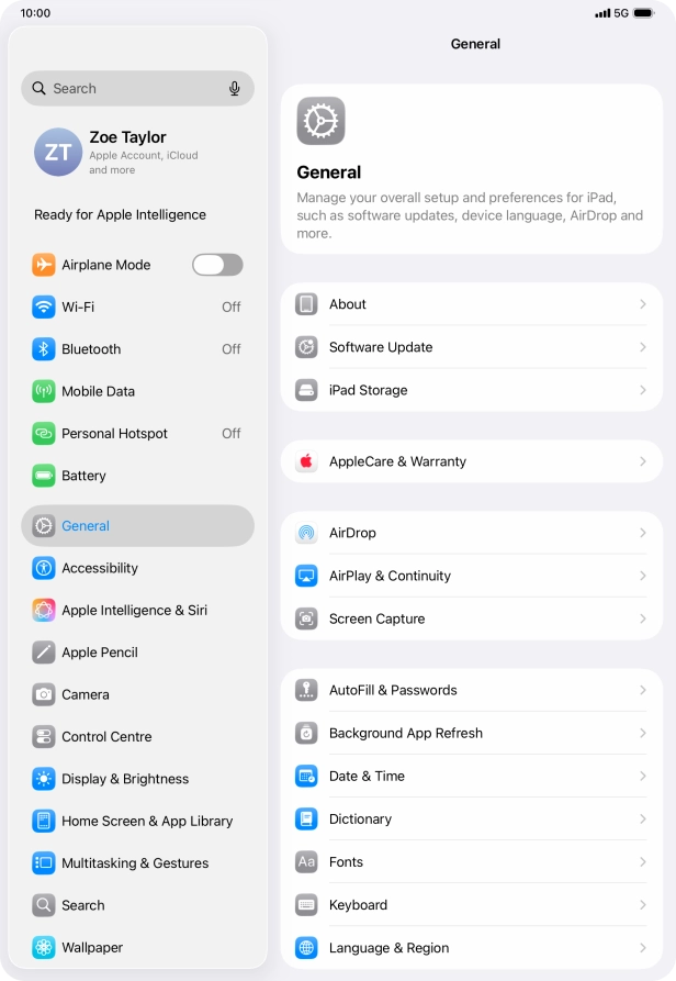 Press Software Update. If a new software version is available, it's displayed. Follow the instructions on the screen to update the tablet software. Press Software Update. If a new software version is available, it's displayed. Follow the instructions on the screen to update the tablet software.