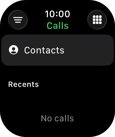 Press the keypad icon. Press the keypad icon.