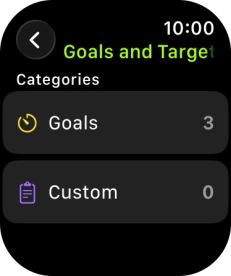 Press arrow left the necessary number of times to return to the home screen for the selected training activity.