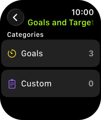 Press arrow left the necessary number of times to return to the home screen for the selected training activity.