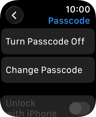Press Turn Passcode Off and key in the current lock code.