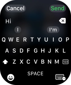 Press the input icon.