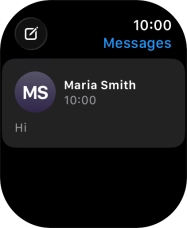 Press the required text message.