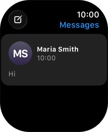 Press the required text message.