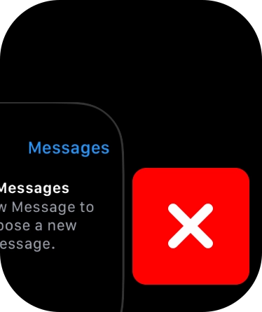 Press the close icon.