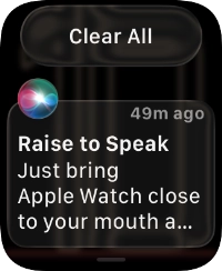 Press the required notification to open it.