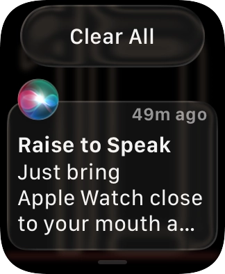 Press the required notification to open it.