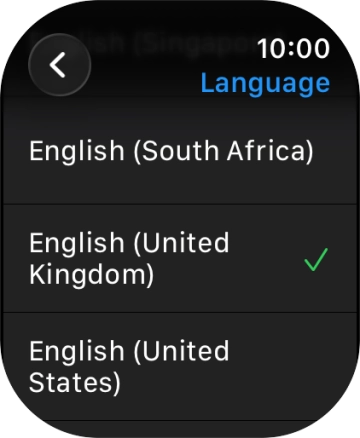 Press the required language.