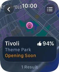 Press the required destination.