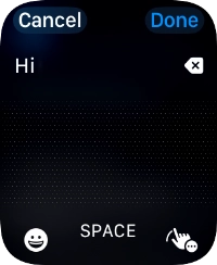 Press the input icon.