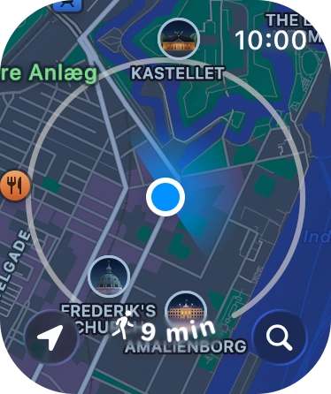 Press the search icon.