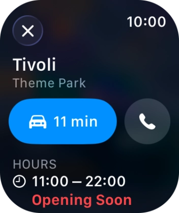 Press the start journey icon.