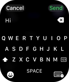 Press the input icon.