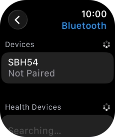 Press the required Bluetooth device.