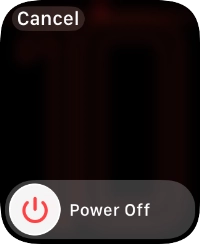 Press and drag the power off icon right.
