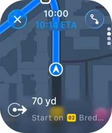 Follow the instructions on the screen to go to the required destination.