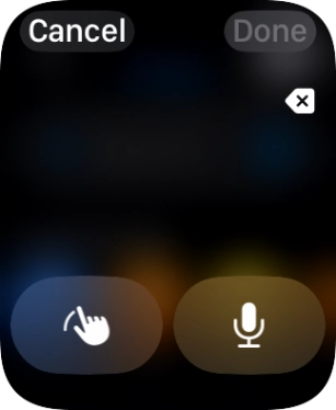 Press the microphone icon to turn on voice input.