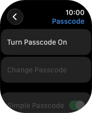 Press Turn Passcode On and key in a lock code of your own choice twice. Press Turn Passcode On and key in a lock code of your own choice twice.