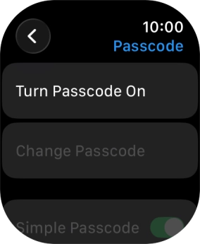 Press Turn Passcode On and key in a lock code of your own choice twice. Press Turn Passcode On and key in a lock code of your own choice twice.