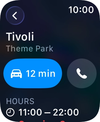 Press the start journey icon.