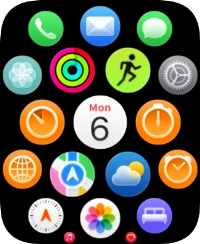 Press the message icon.