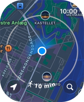Press the search icon.