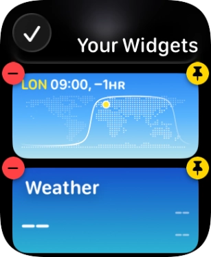 Press the confirm icon.