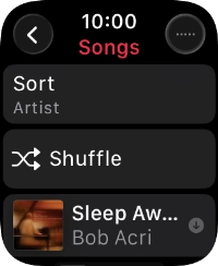 Go to the required category or playlist and press the required audio file.