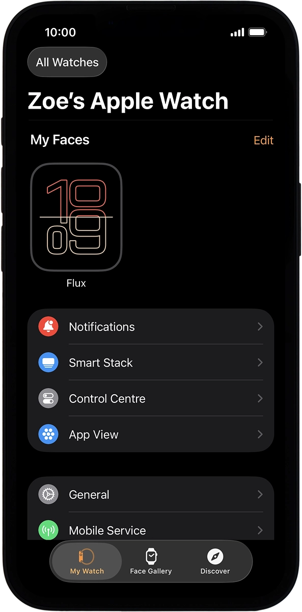 On your phone: Press Discover.