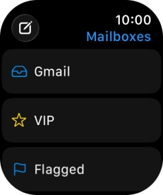 Press the required email account.