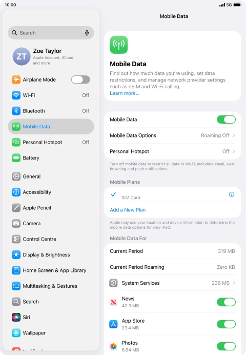 Press Add a New Plan.
