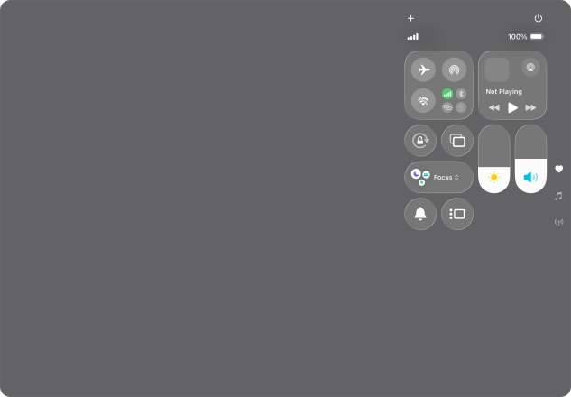 Press and hold the multitasking icon.