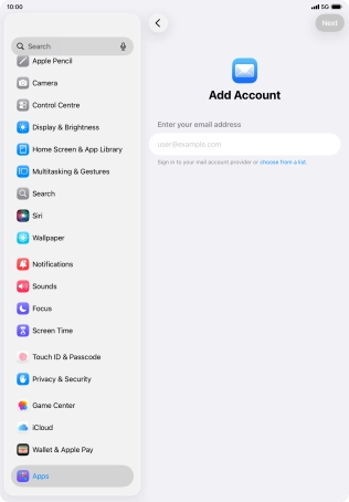 Press the field below 