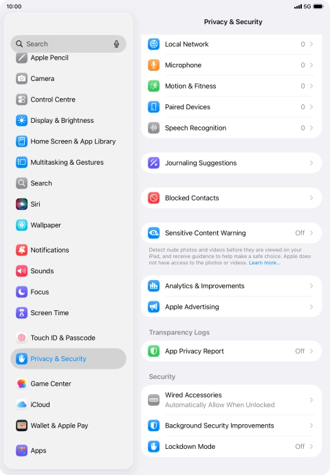 Press Sensitive Content Warning.