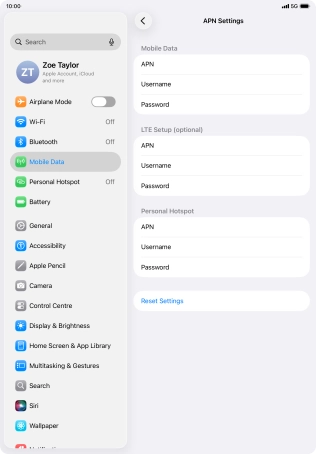 Press APN and key in wap.vodafone.co.uk.