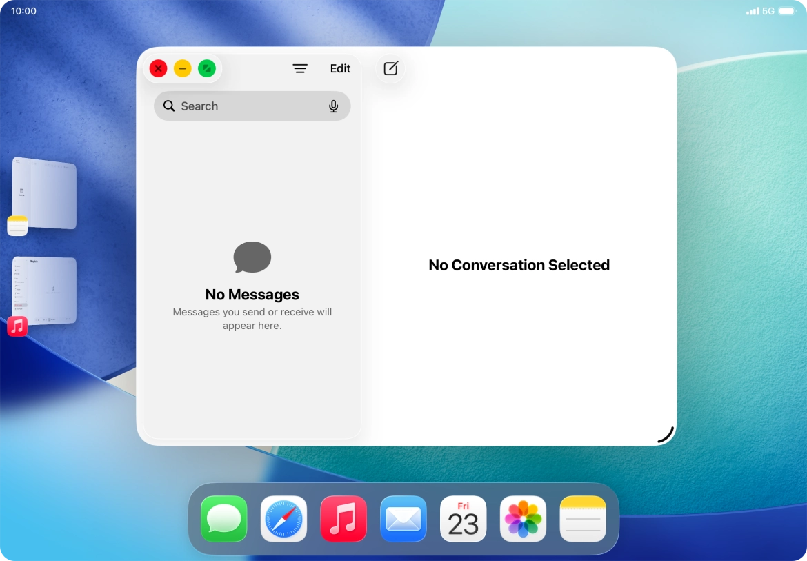 Press the maximise icon.