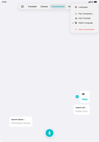 Press Clear Conversation.