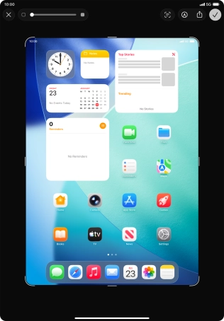 Follow the instructions on the screen to edit and save your screenshot.
