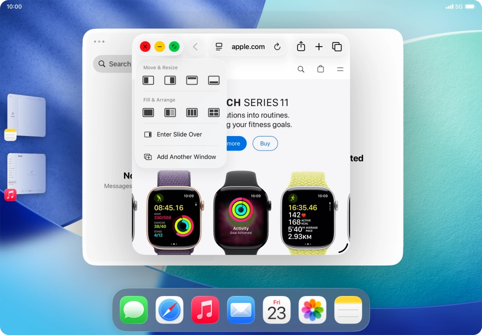 Press the required layout.