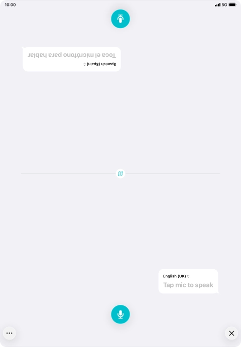 Press the end icon to end two-way view.
